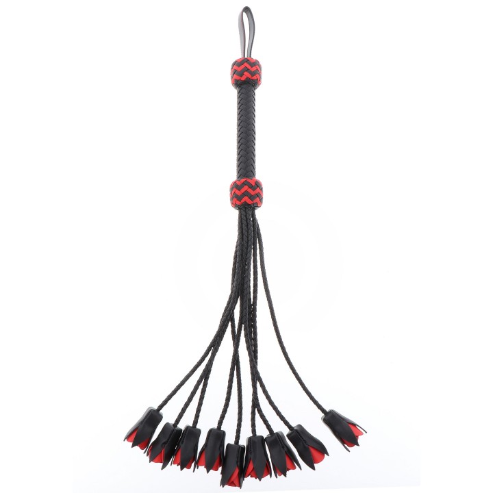 Genuine Leather Roses Whip