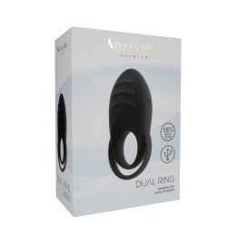 DUAL COCK RING - BLACK