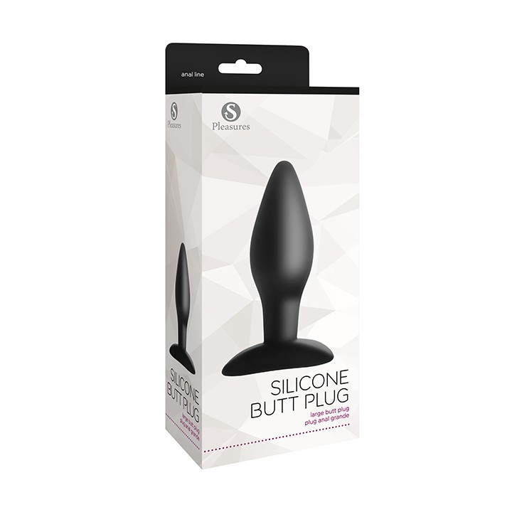 Silicone Butt Plug Large Black