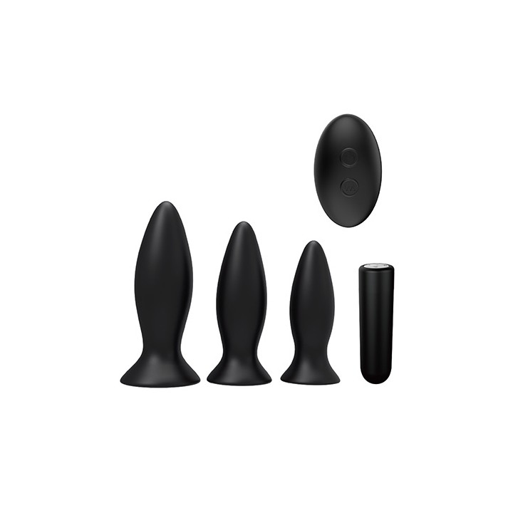 S Pleasures Premium Triplicity Plugs Kit Black