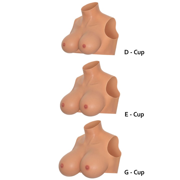 100% silikon, Wearable Breasts — proteza piersi Hidden Desire