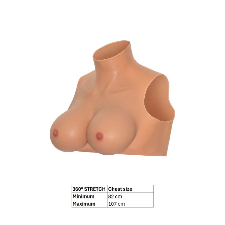 100% silikon, Wearable Breasts — proteza piersi Hidden Desire