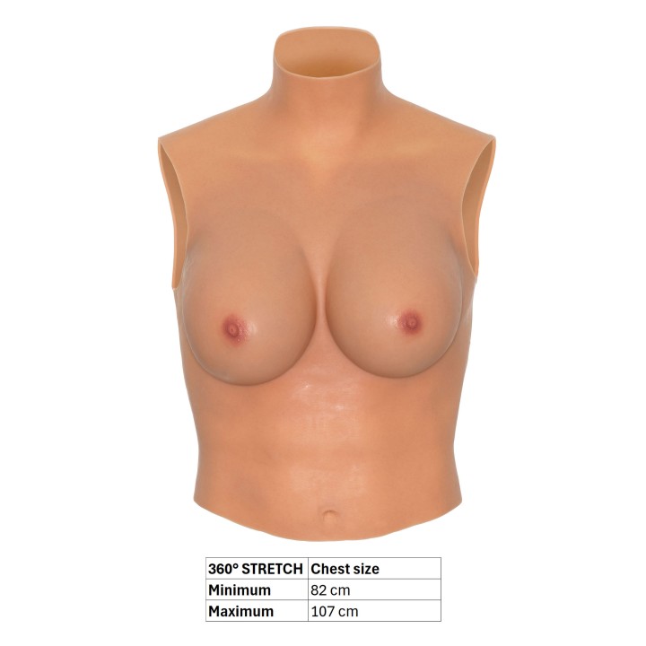 Hidden Desire Wearable Breasts — proteza piersi, 100% silikon