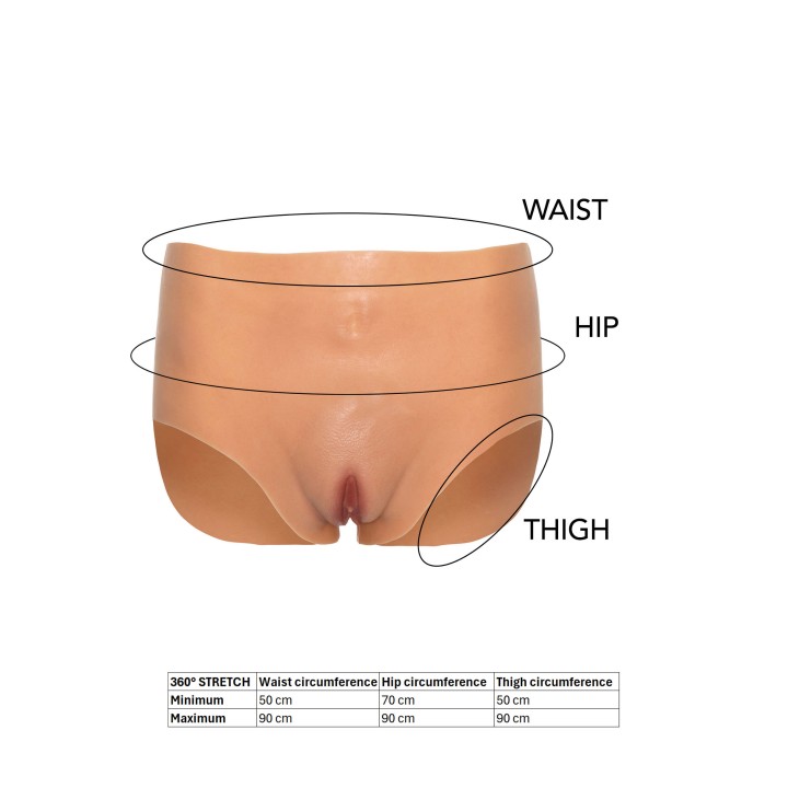 Open Vagina Brief High Waist
