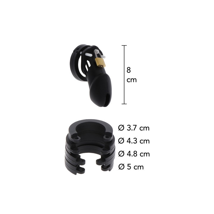 Chastity Cock Cage Silicone Large