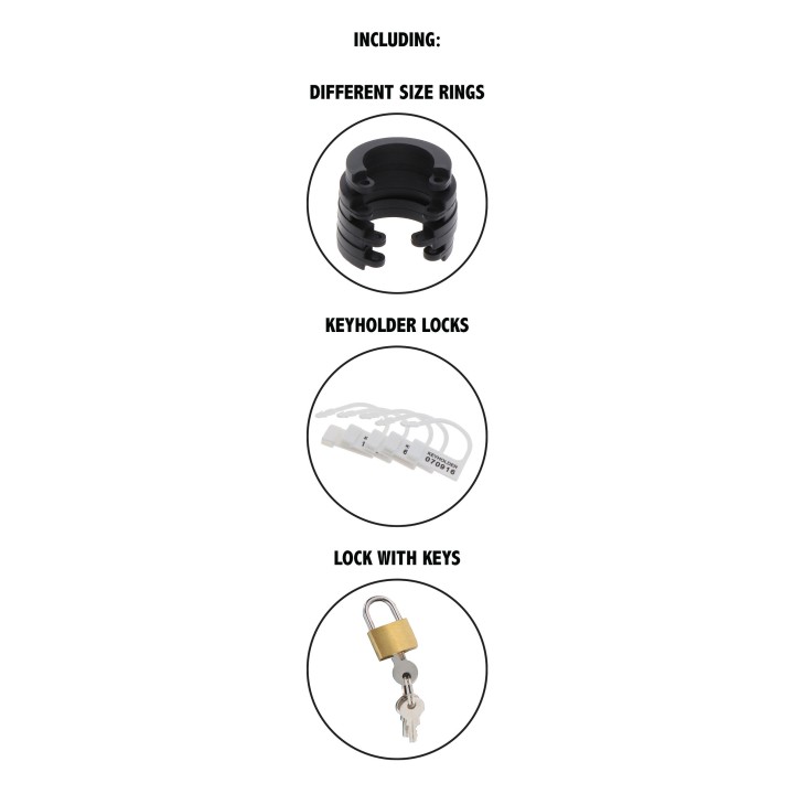 Chastity Cock Cage Silicone Large