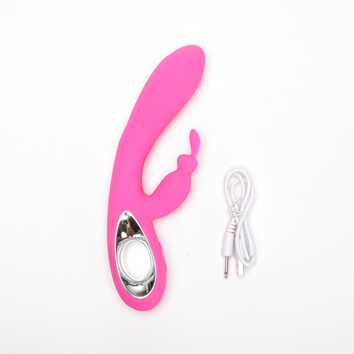 Velvet Touch wibrator silikonowy typ króliczek ładowany usb różowy