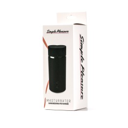 Simple Pleasure masturbator z wibracją wagina cyberskóra ładowany usb  złoty
