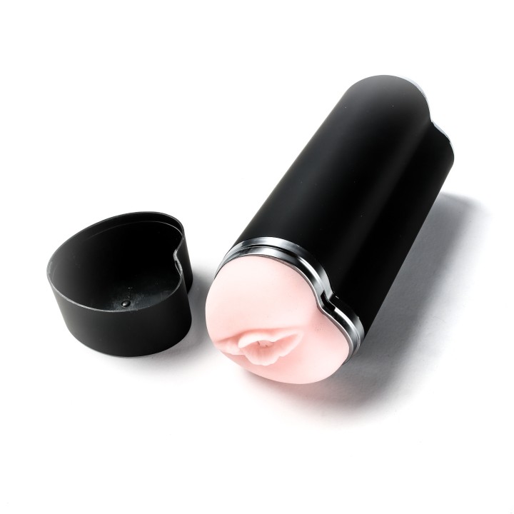 Simple Pleasure masturbator z wibracją wagina cyberskóra ładowany usb  złoty