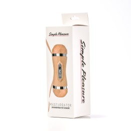 Simple Pleasure masturbator dwustonny końce wagina usta beżowy