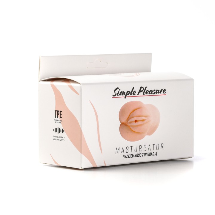 Simple Pleasure masturbator wagina z wibracją cyberskóra 500g