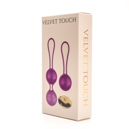 Velvet Touch kulki kegla wibrujące sterowane zdalnie fioletowe