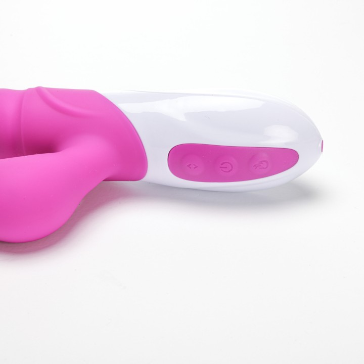 Velvet Touch wibrator silikonowy typ króliczek ładowany usb fioletowy