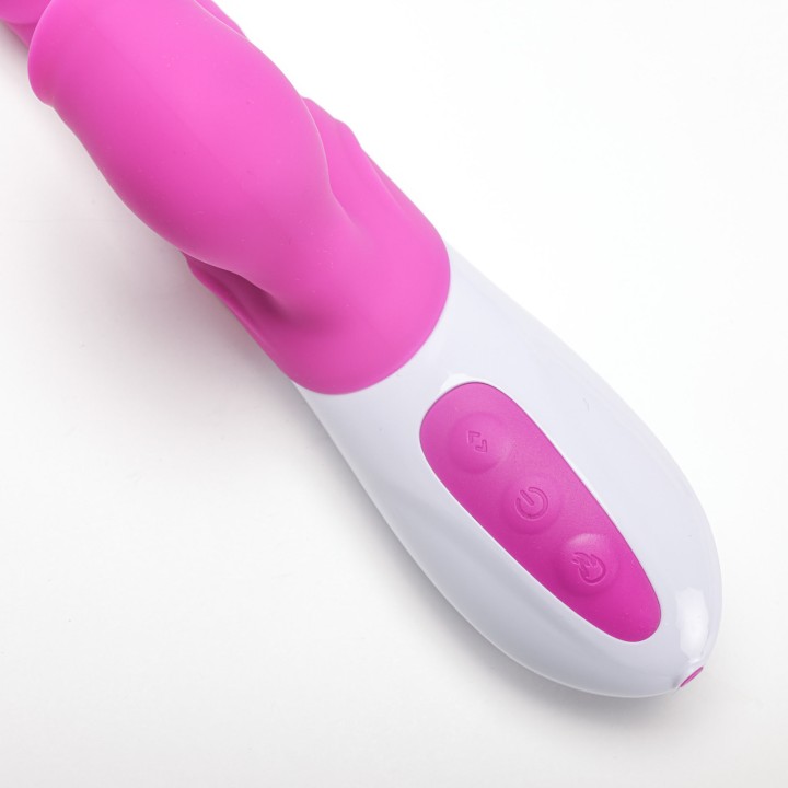 Velvet Touch wibrator silikonowy typ króliczek ładowany usb fioletowy