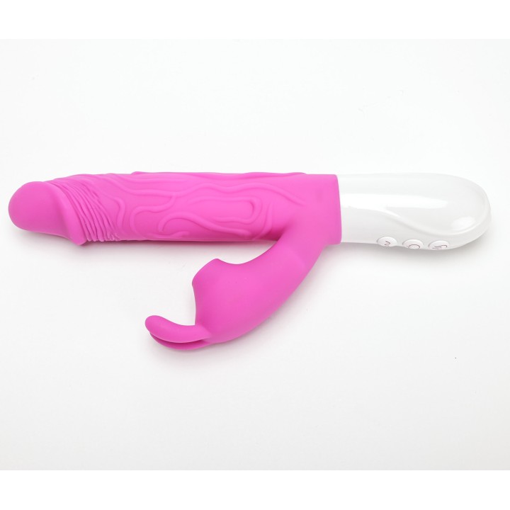 Velvet Touch wibrator silikonowy typ króliczek ładowany usb fioletowy