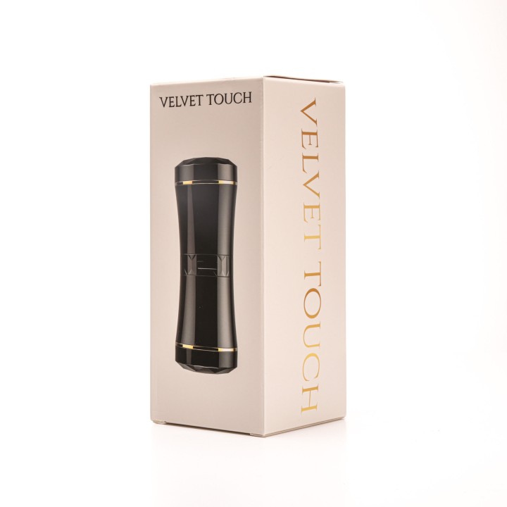 Velvet Touch masturbator dwustonny końce wagina usta czarny
