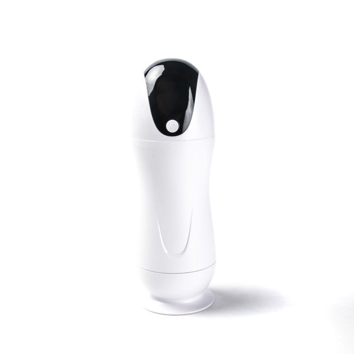 Velvet Touch masturbator z wibracją wagina cyberskóra ładowany usb biały