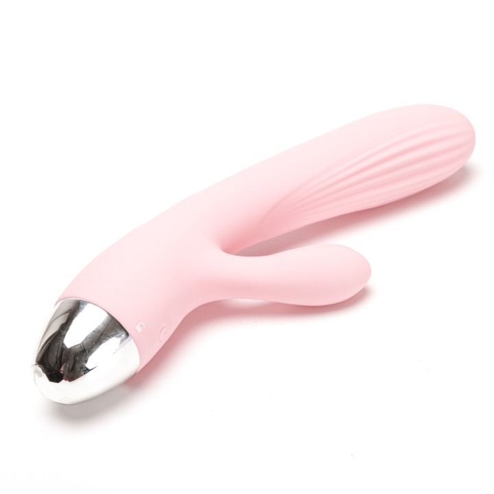 Velvet Touch wibrator silikonowy typ króliczek ładowany usb różowy