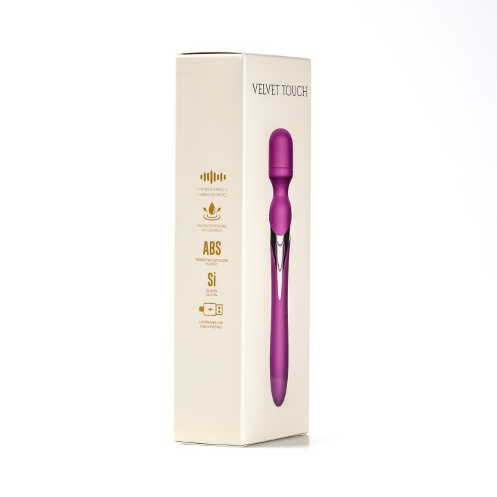 Velvet Touch masażer kulowy magiczna różdżka ładowany usb fioletowy