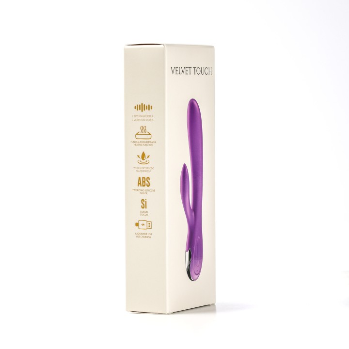 Velvet Touch wibrator silikonowy typ króliczek ładowany usb różowy