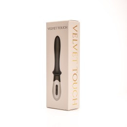 Velvet Touch wibrator silikonowy stymulacja punktu g ładowany usb czarny