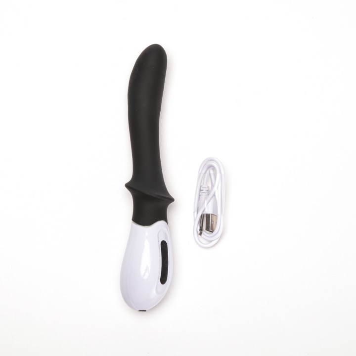 Velvet Touch wibrator silikonowy stymulacja punktu g ładowany usb czarny