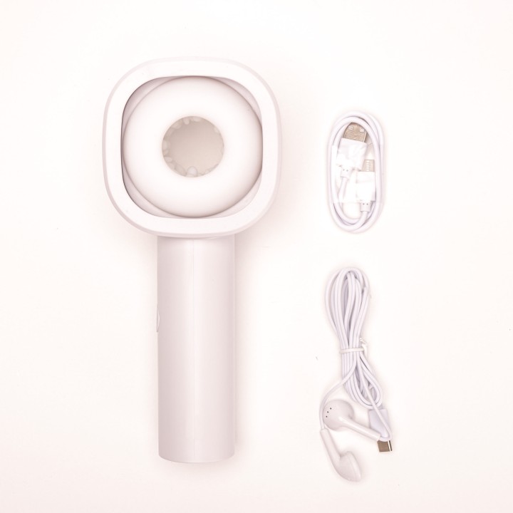 Velvet Touch masturbator posuwisty cyberskóra ładowany usb biały