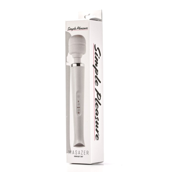 Simple Pleasure masażer kulowy magiczna różdżka ładowany usb biały