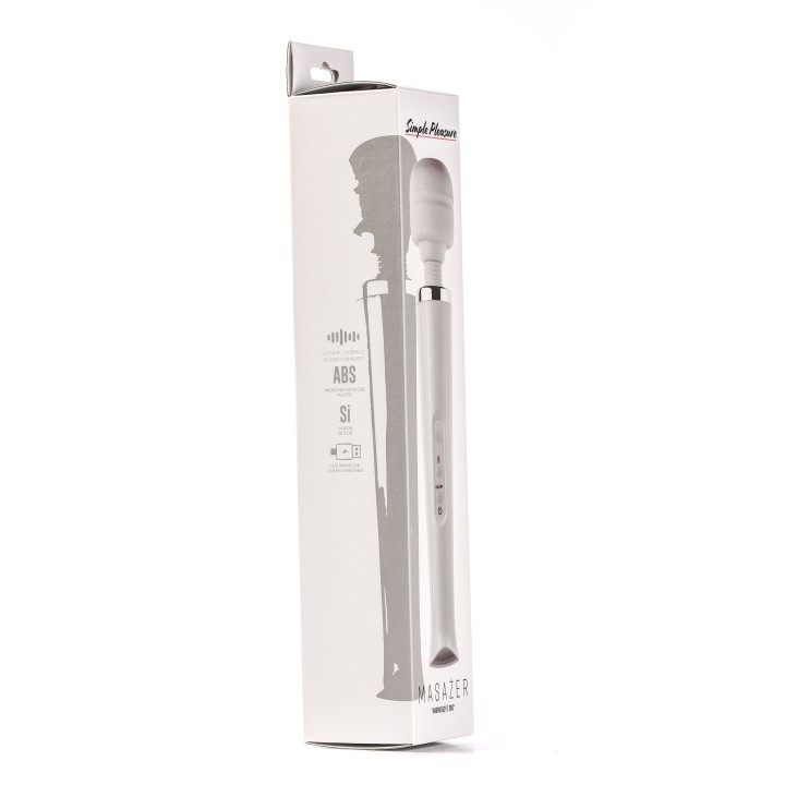 Simple Pleasure masażer kulowy magiczna różdżka ładowany usb biały