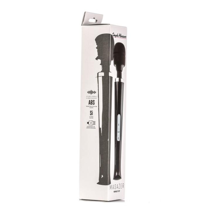 Simple Pleasure masażer kulowy magiczna różdżka ładowany usb czarny
