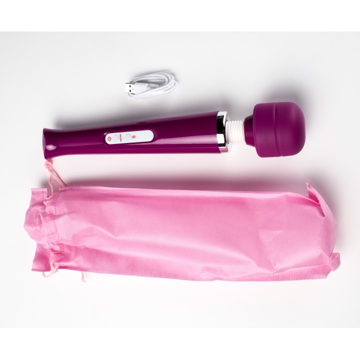 Simple Pleasure masażer kulowy magiczna różdżka ładowany usb fioletowy
