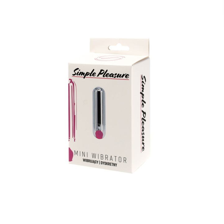 Simple Pleasure wibrator mini typ bullet ładowany usb srebrny