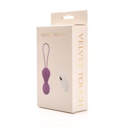 Velvet Touch kulki wibrujące sterowane zdalnie ładowane usb fioletowe