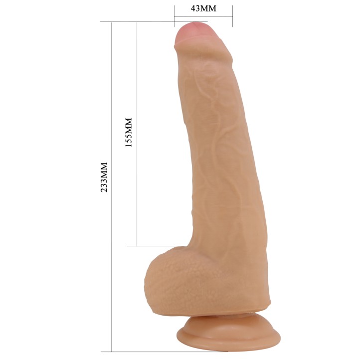 Party Up dildo cyberskóra kolor cielisty 23 cm Thomas