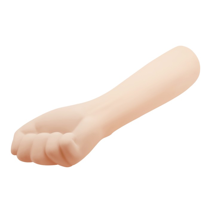 Party Up dildo w kształcie dłoni pięść cyberskóra kolor cielisty Tony