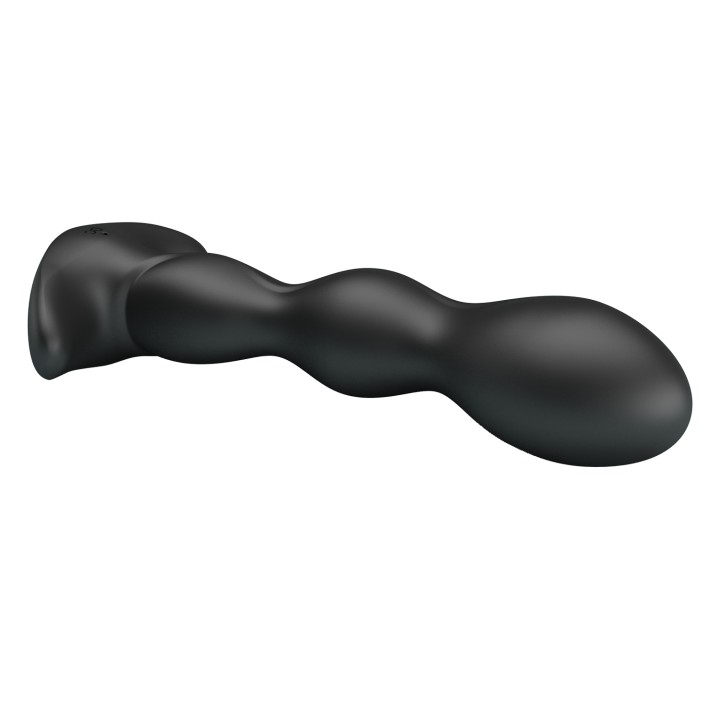 Pary Up korek analny wibrujący silikonowy ładowany usb kolor czarny  Jim