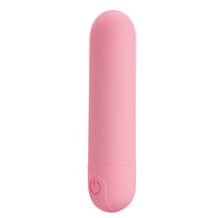 Party Up wibrator mini typ bullet ładowany usb kolor pudrowy różowy Henry