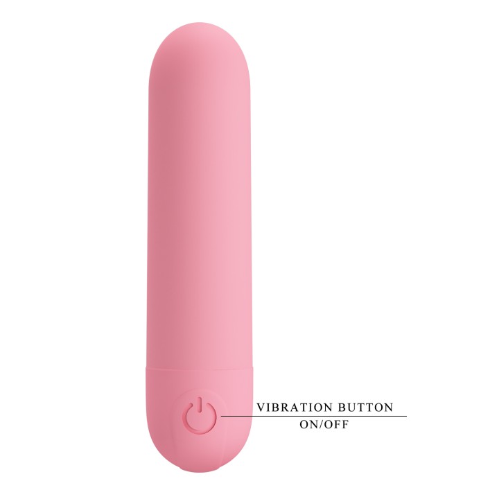 Party Up wibrator mini typ bullet ładowany usb kolor pudrowy różowy Henry