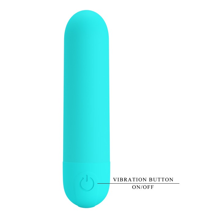 Party Up wibrator mini typ bullet ładowany usb kolor turkusowy Harry