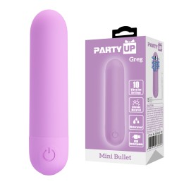 Party Up wibrator mini typ bullet ładowany usb kolor fioletowy Greg