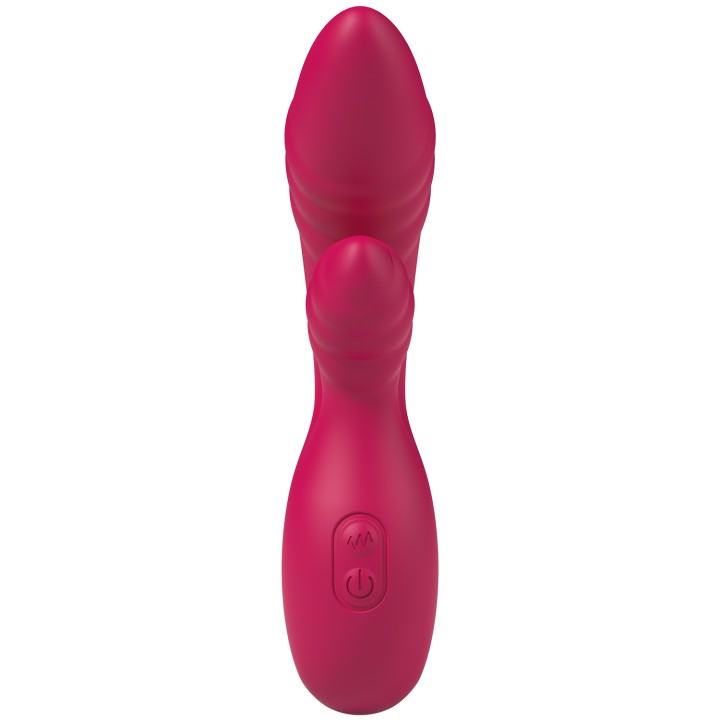Party Up wibrator silikonowy typ króliczek ładowany usb kolor różowy Dalida