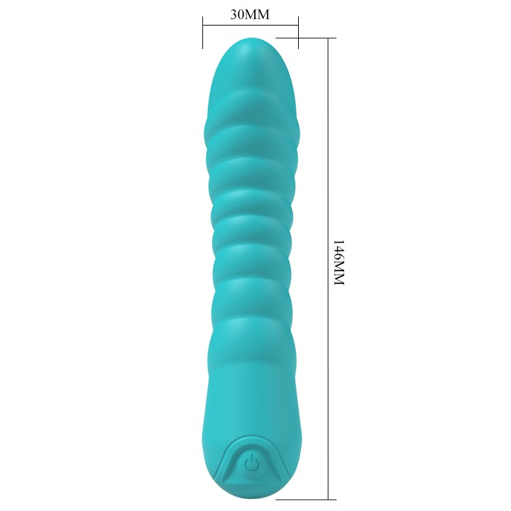 Party Up wibrator silikonowy ładowany usb kolor turkusowy Jaylei