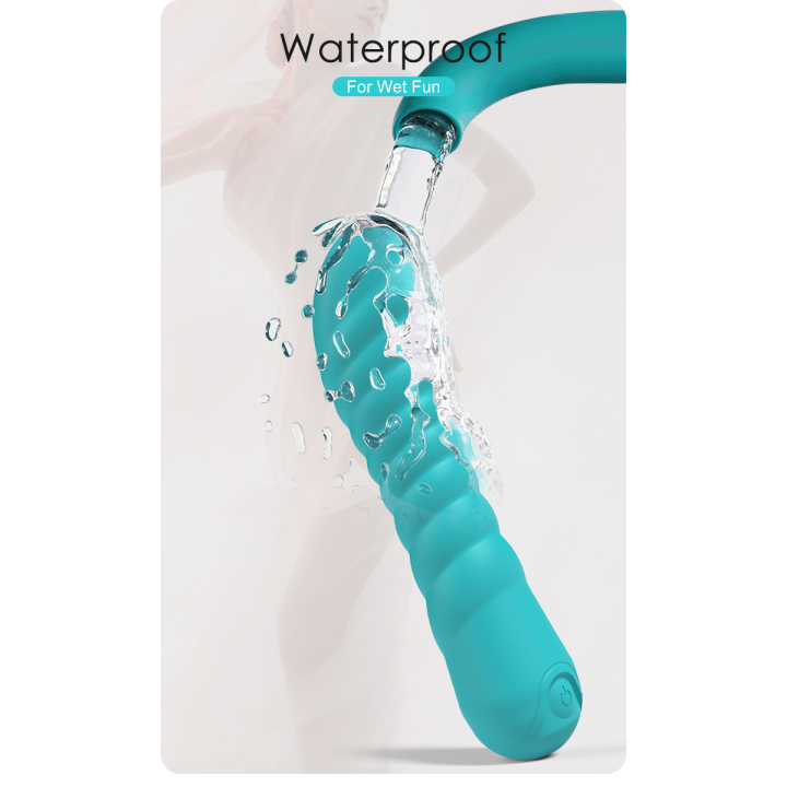 Party Up wibrator silikonowy ładowany usb kolor turkusowy Jaylei