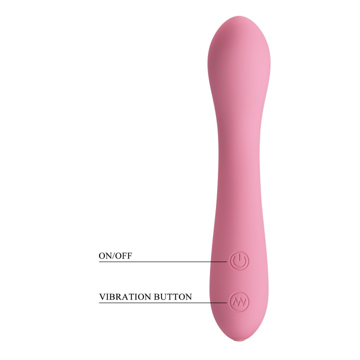 Party Up wibrator silikonowy ładowany usb kolor pudrowy róż John
