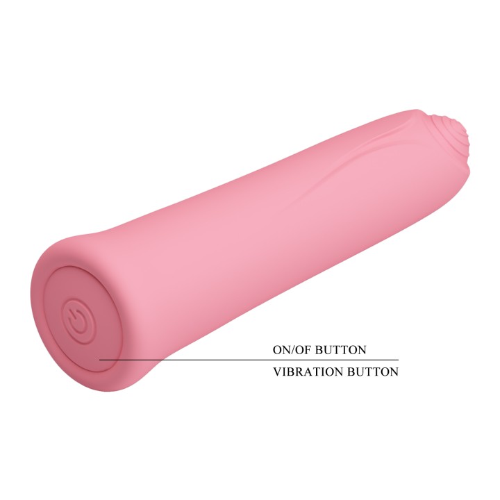 Party Up wibrator mini typ bullet ładowany usb kolor pudrowy róż Edison