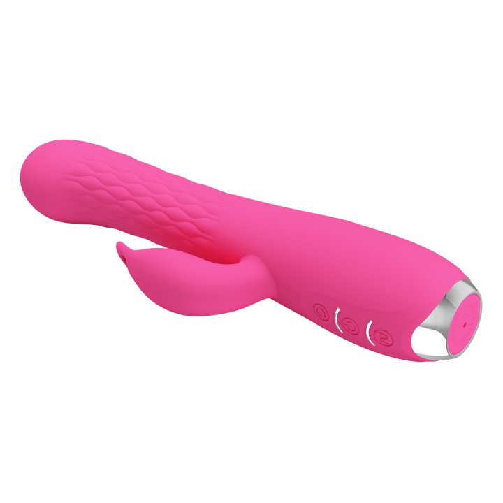 Party Up wibrator silikonowy typ króliczek ładowany usb kolor różowy Eric