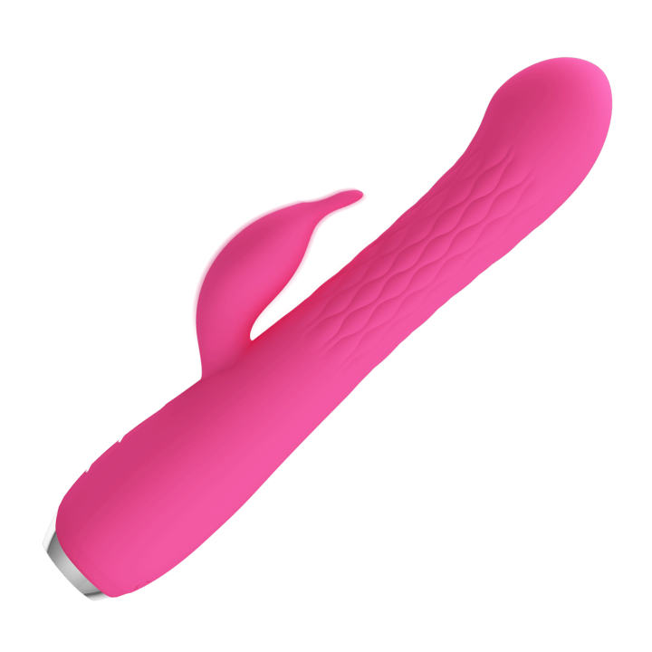 Party Up wibrator silikonowy typ króliczek ładowany usb kolor różowy Eric