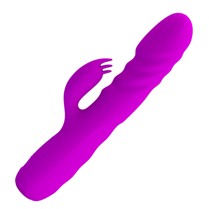 Party Up wibrator silikonowy typ króliczek ładowany usb kolor fioletowy Bob