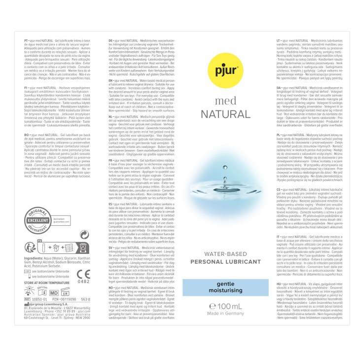 pjur med NATURAL - 100 ml