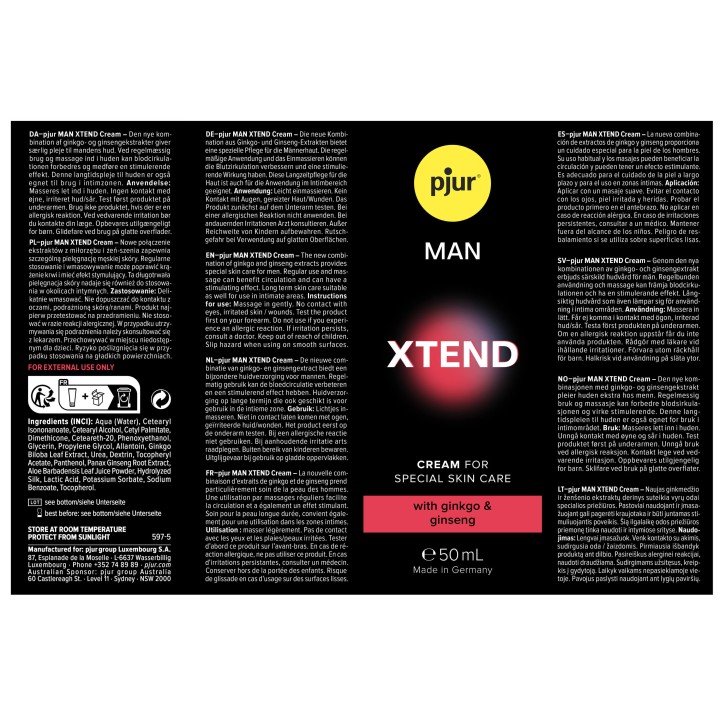 pjur MAN XTEND Cream - 50 ml